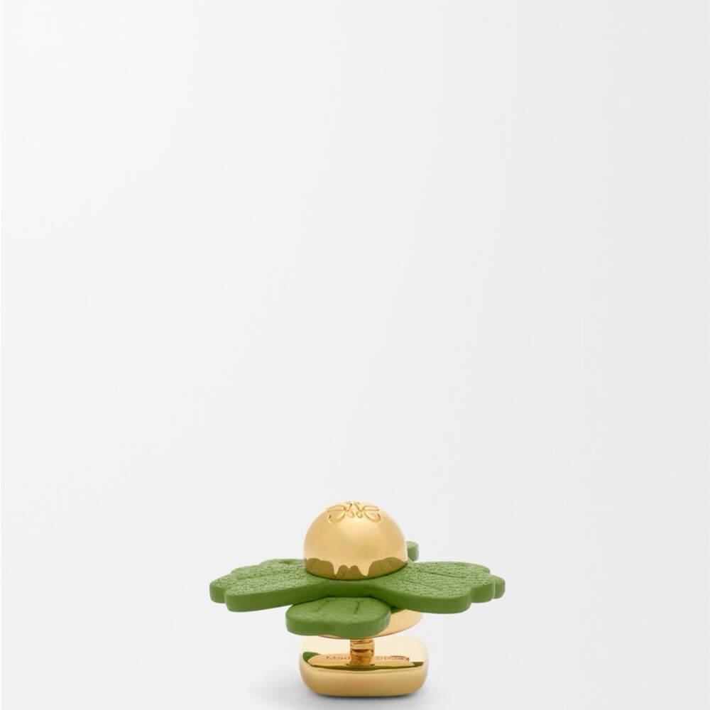 Loewe Green Flower Pin